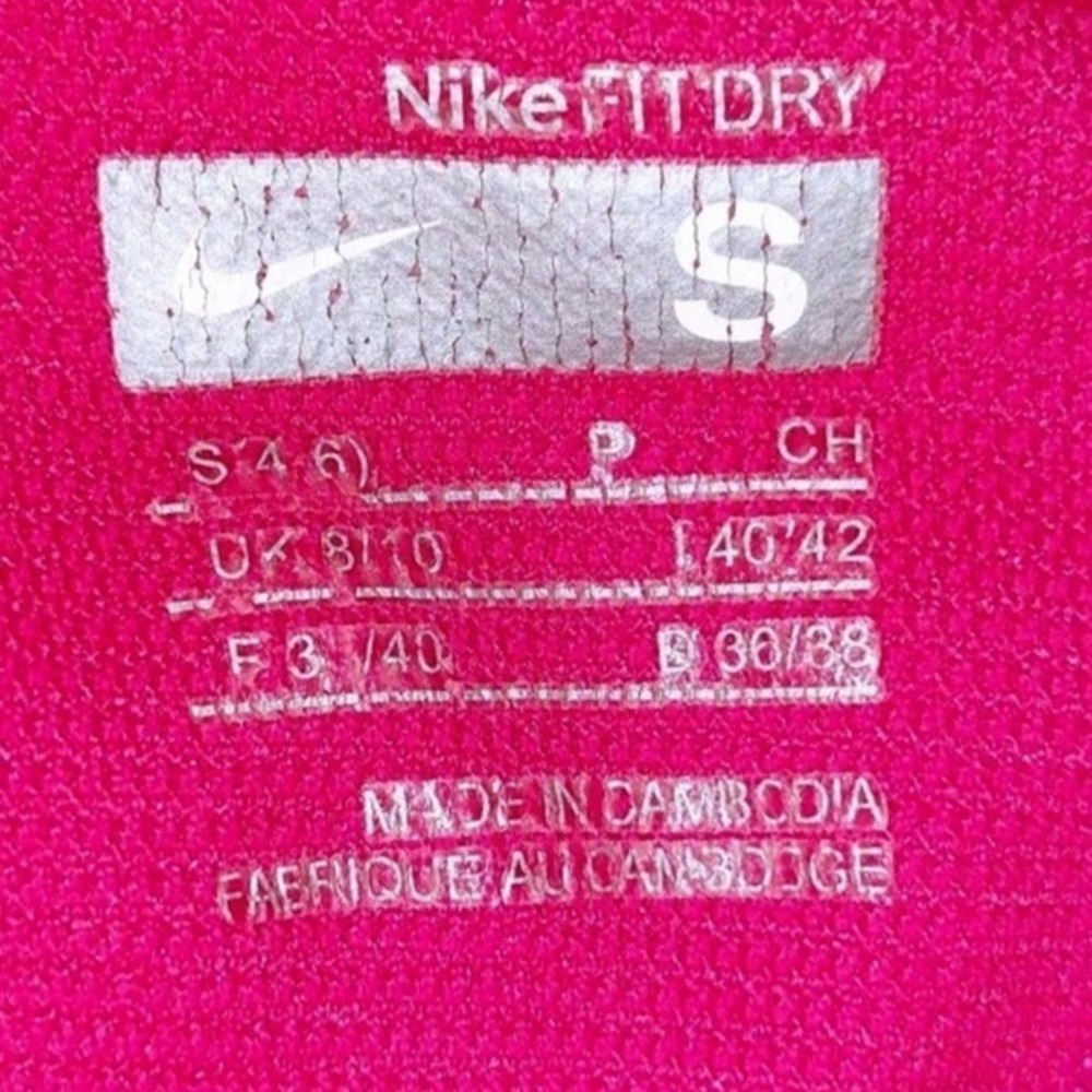 Nike Pink Racerback Large Logo Tank Top Athletic Workout Gym Women's Size S - Picture 7 of 8